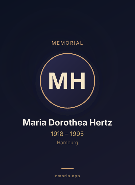 Memorial portrait of Maria Dorothea Hertz