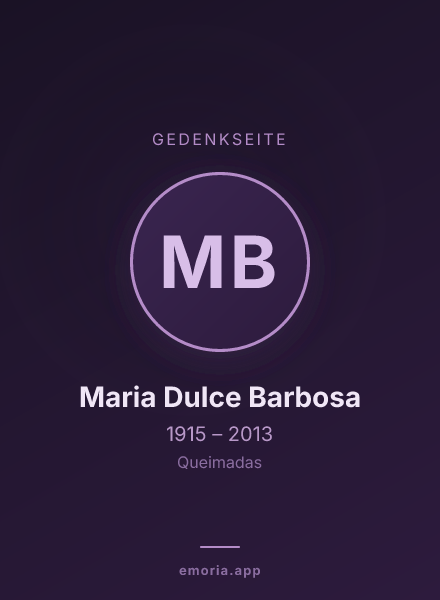 Gedenkportrait von Maria Dulce Barbosa