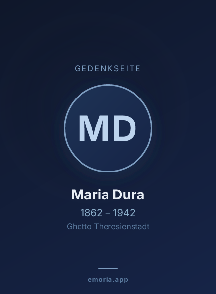 Gedenkportrait von Maria Dura