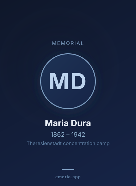 Memorial portrait of Maria Dura