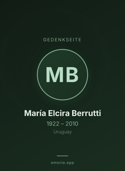 Gedenkportrait von María Elcira Berrutti