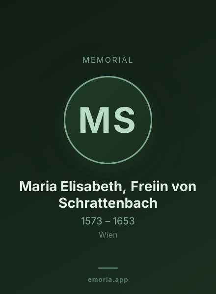 Memorial portrait of Maria Elisabeth, Freiin von Schrattenbach