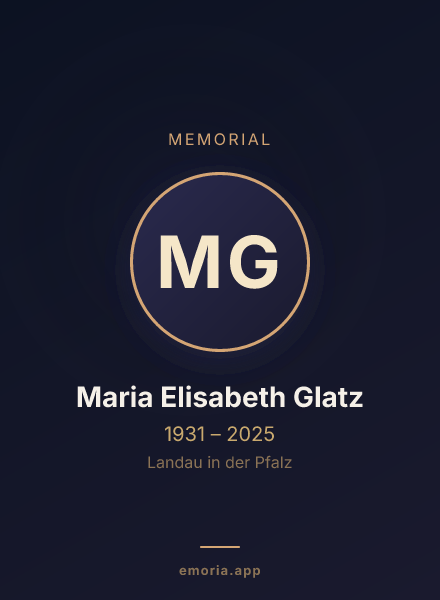Memorial portrait of Maria Elisabeth Glatz