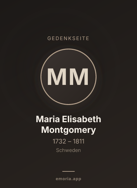 Gedenkportrait von Maria Elisabeth Montgomery