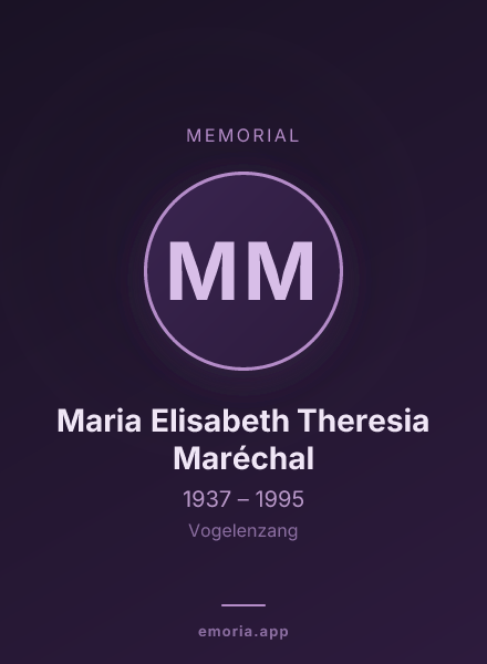Memorial portrait of Maria Elisabeth Theresia Maréchal