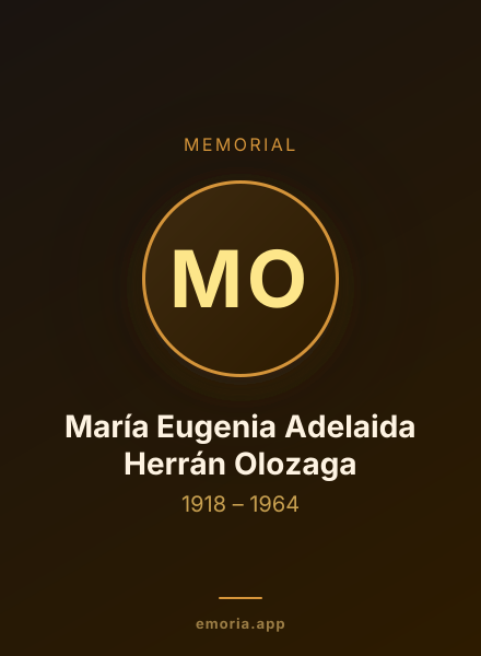 Memorial portrait of María Eugenia Adelaida Herrán Olozaga