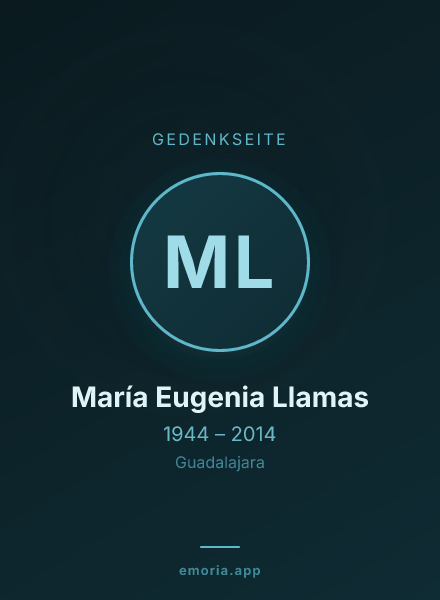 Gedenkportrait von María Eugenia Llamas