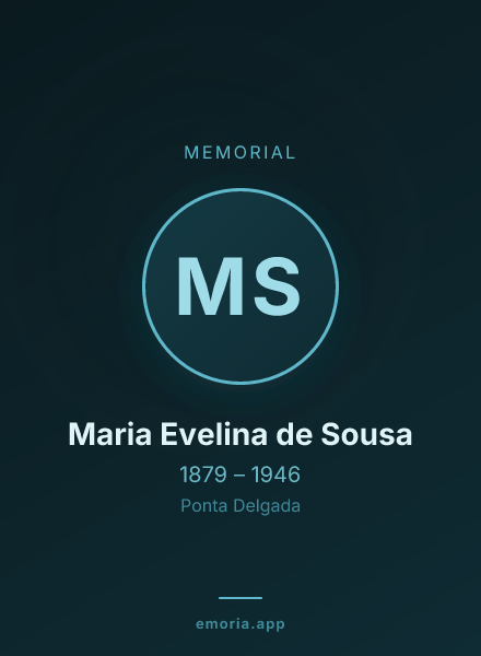 Memorial portrait of Maria Evelina de Sousa