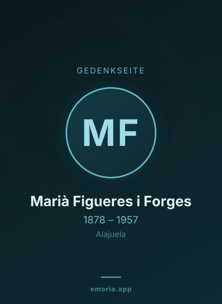 Gedenkportrait von Marià Figueres i Forges