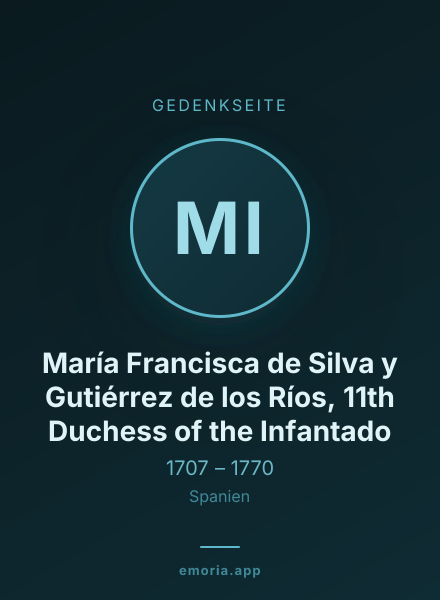 Gedenkportrait von María Francisca de Silva y Gutiérrez de los Ríos, 11th Duchess of the Infantado