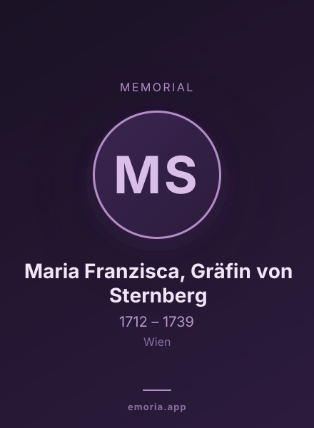 Memorial portrait of Maria Franzisca, Gräfin von Sternberg