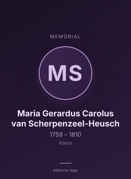 Memorial portrait of Maria Gerardus Carolus van Scherpenzeel-Heusch