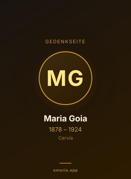 Gedenkportrait von Maria Goia