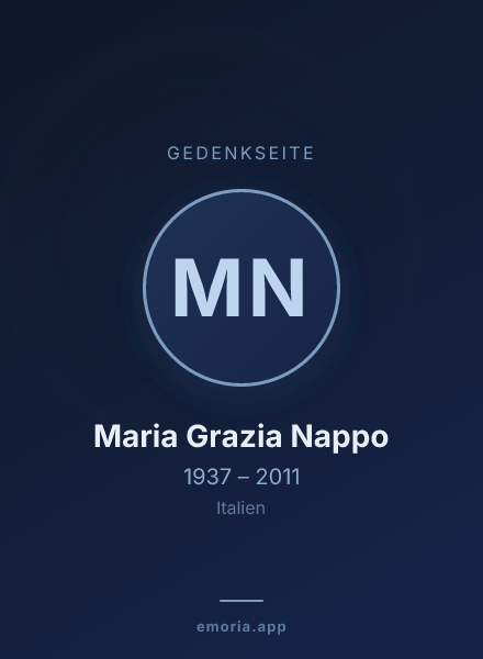 Gedenkportrait von Maria Grazia Nappo