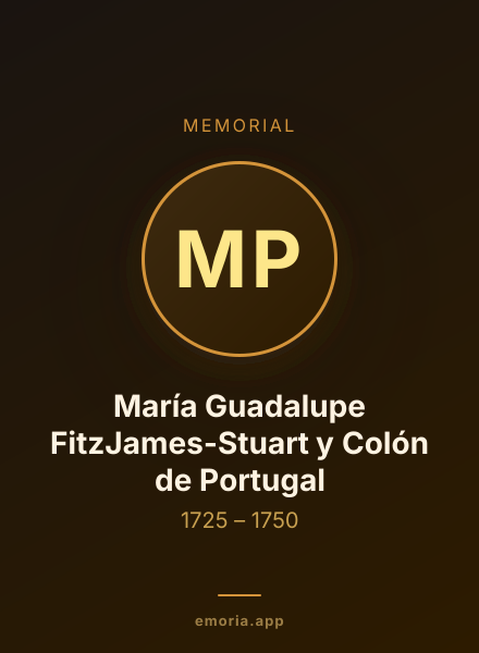 Memorial portrait of María Guadalupe FitzJames-Stuart y Colón de Portugal
