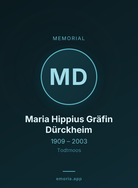 Memorial portrait of Maria Hippius Gräfin Dürckheim