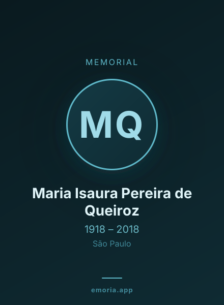 Memorial portrait of Maria Isaura Pereira de Queiroz