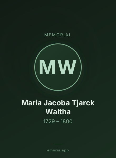 Memorial portrait of Maria Jacoba Tjarck Waltha