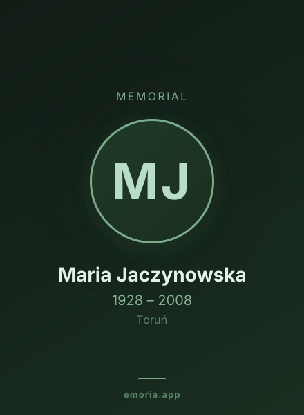 Memorial portrait of Maria Jaczynowska