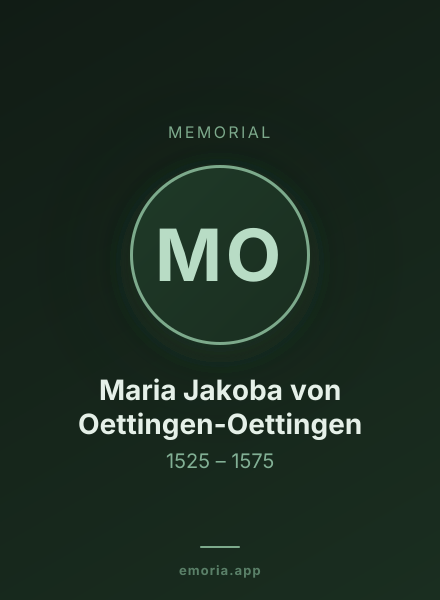 Memorial portrait of Maria Jakoba von Oettingen-Oettingen
