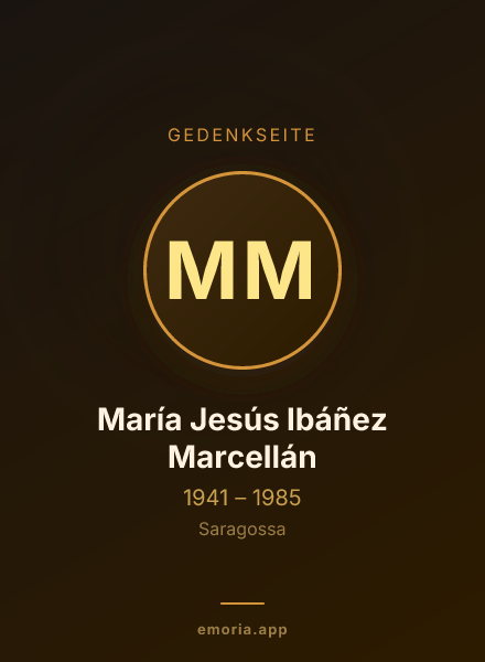 Gedenkportrait von María Jesús Ibáñez Marcellán