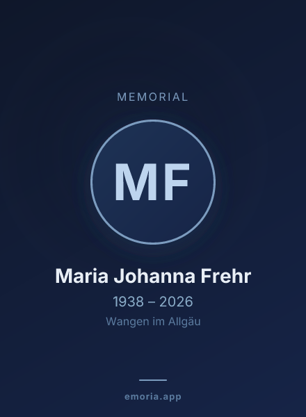 Memorial portrait of Maria Johanna Frehr