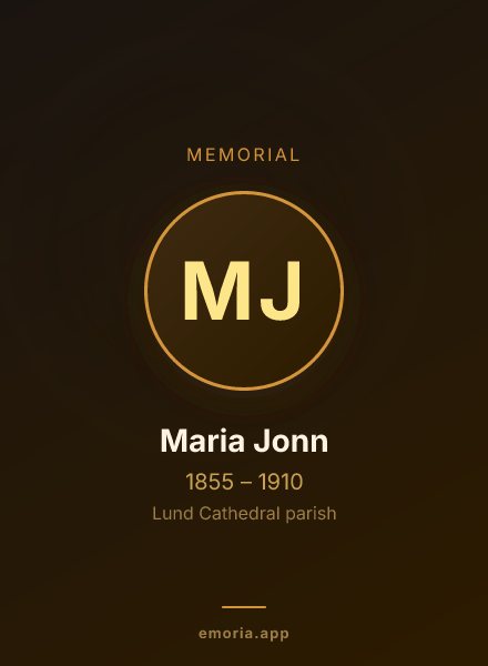 Memorial portrait of Maria Jonn