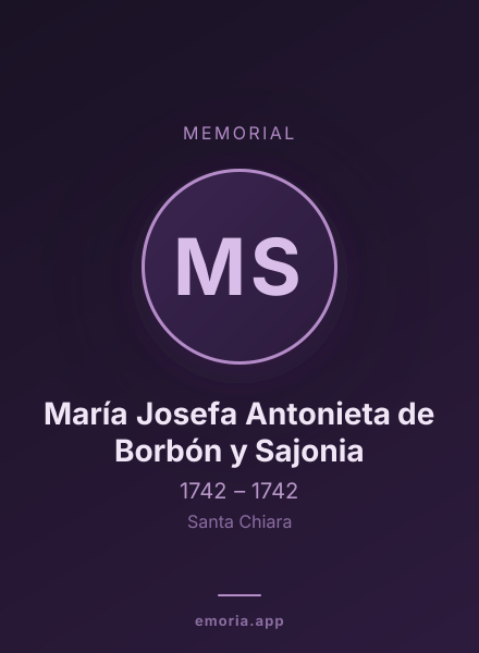 Memorial portrait of María Josefa Antonieta de Borbón y Sajonia