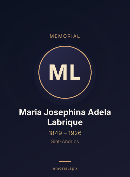 Memorial portrait of Maria Josephina Adela Labrique