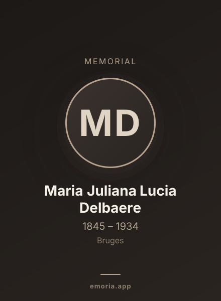 Memorial portrait of Maria Juliana Lucia Delbaere