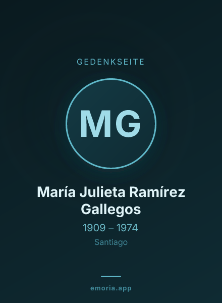 Gedenkportrait von María Julieta Ramírez Gallegos