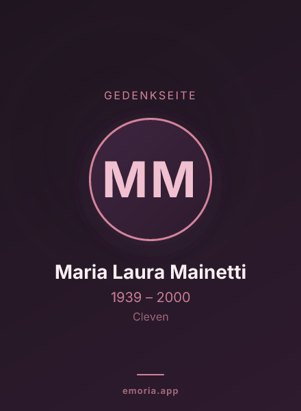 Gedenkportrait von Maria Laura Mainetti