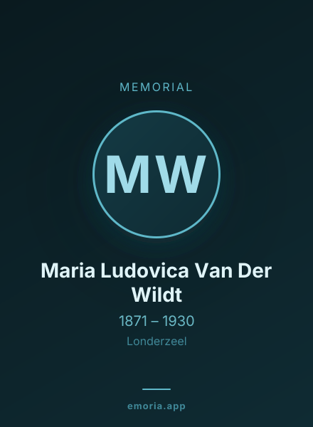 Memorial portrait of Maria Ludovica Van Der Wildt