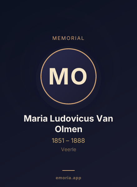 Memorial portrait of Maria Ludovicus Van Olmen