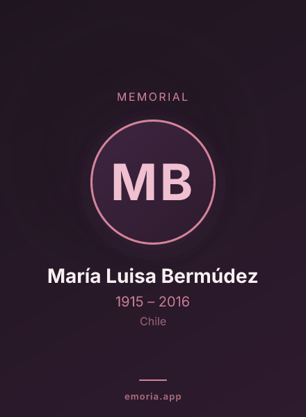 Memorial portrait of María Luisa Bermúdez
