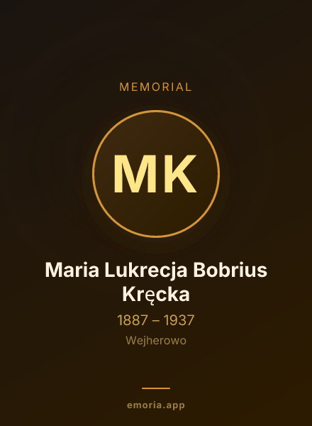 Memorial portrait of Maria Lukrecja Bobrius Kręcka