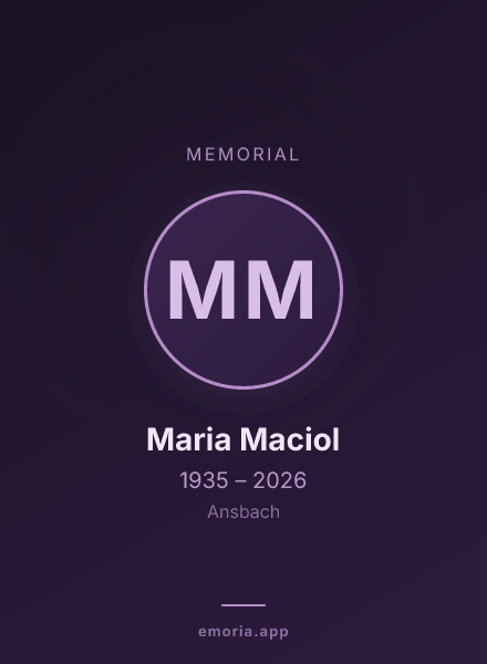 Memorial portrait of Maria Maciol