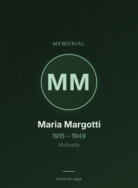Memorial portrait of Maria Margotti