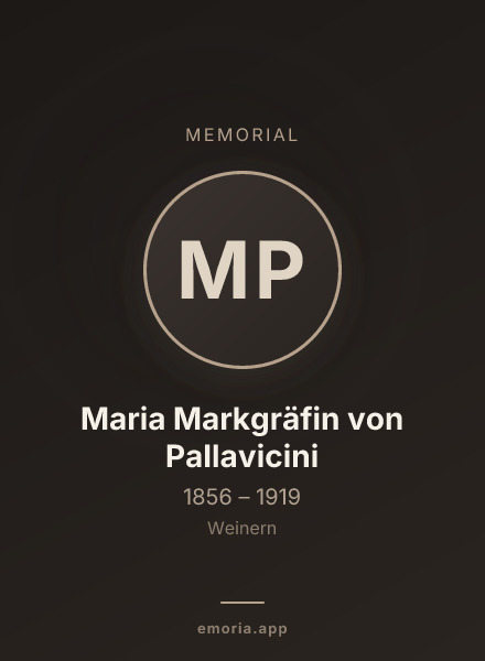 Memorial portrait of Maria Markgräfin von Pallavicini
