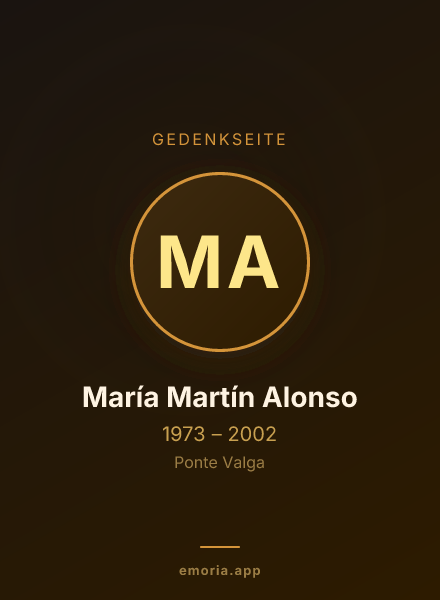 Gedenkportrait von María Martín Alonso