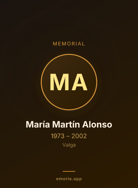 Memorial portrait of María Martín Alonso