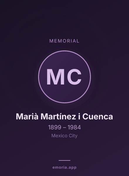 Memorial portrait of Marià Martínez i Cuenca