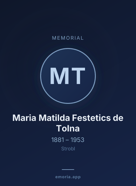 Memorial portrait of Maria Matilda Festetics de Tolna