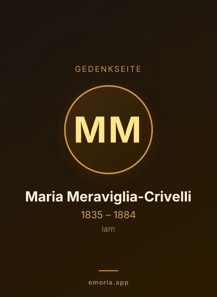 Gedenkportrait von Maria Meraviglia-Crivelli