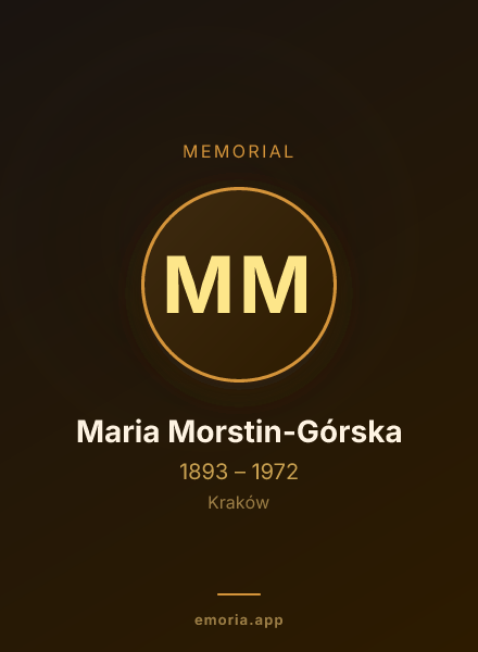 Memorial portrait of Maria Morstin-Górska