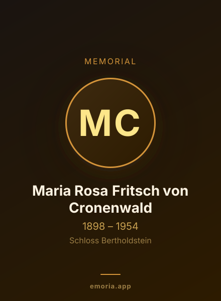 Memorial portrait of Maria Rosa Fritsch von Cronenwald