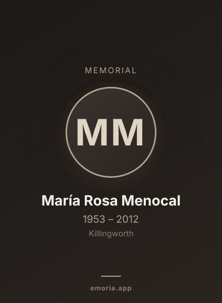 Memorial portrait of María Rosa Menocal