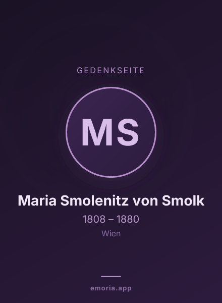 Gedenkportrait von Maria Smolenitz von Smolk