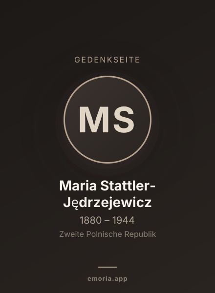 Gedenkportrait von Maria Stattler-Jędrzejewicz