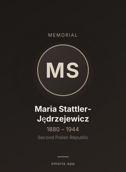 Memorial portrait of Maria Stattler-Jędrzejewicz